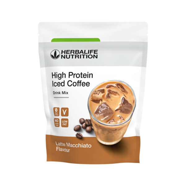 High Protein Iced Coffee latte machiato