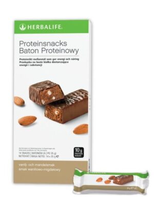 Herbalife-Baton-proteinowy-waniliowo-migdalowy-14szt Baton proteinowy, smak waniliowo-migdałowy, 14 szt.