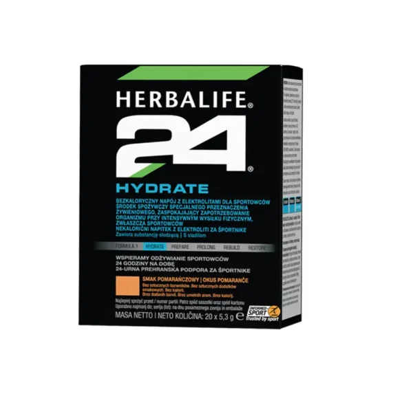 H24 Hydrate, smak pomarańczowy, 20 saszetek